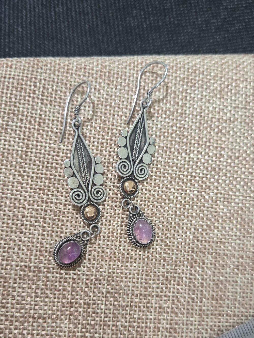 Sterling Silver Dangle Earrings - Picture 3 of 6